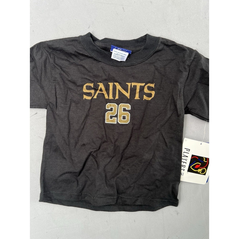 Vintage NFL Reebok Kids Shirt Deuce McAllister Size 3T Black